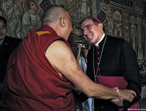 Dalai Lama Lluís Martinez Sistach / Eloy de Mateo